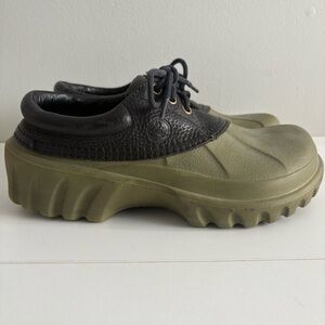 Crocs AllCast Duck Shoes Mens 7 Womens 9 Leather Waterproof Comfort Outdoor